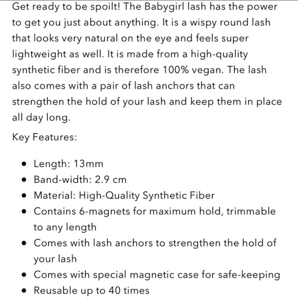 Glamnetic Magnetic Lashes Babygirl with Magnetic Liner - Picture 11 of 11